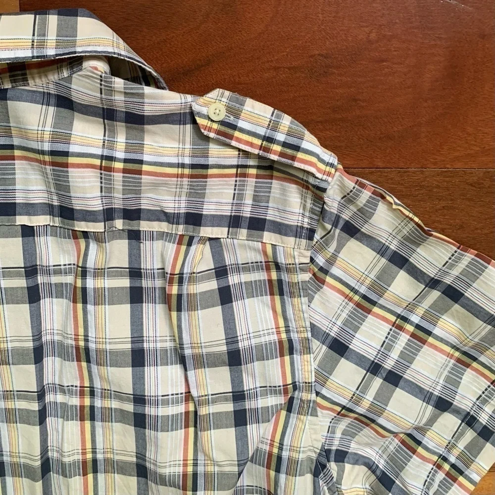 Banana Republic Plaid Short Sleeve Shirt